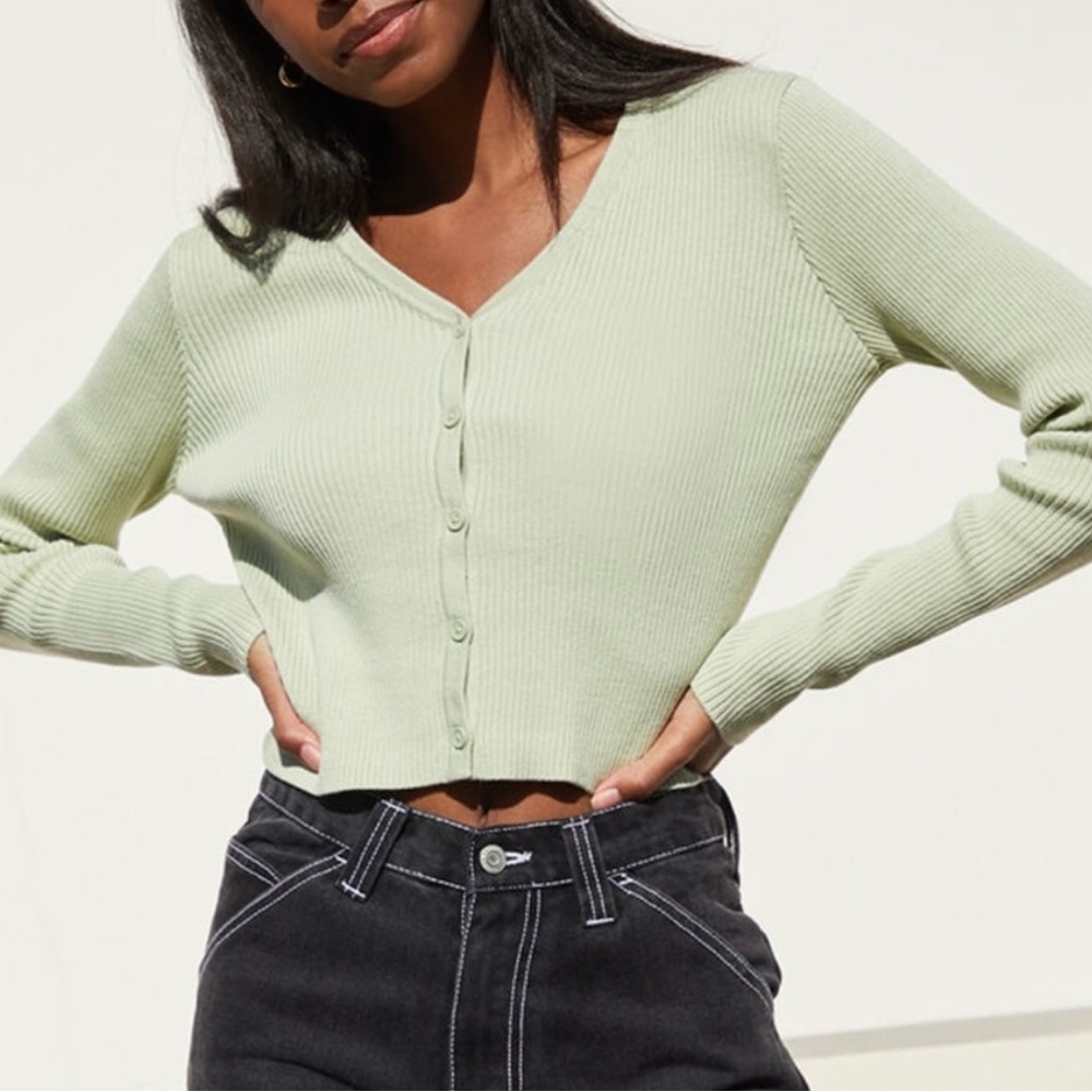 Brandy Melville Mint Green Cardigan